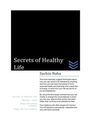 cover image of Secrets of Healthy Life